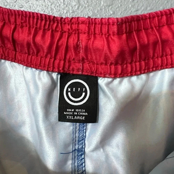 NEFF Swim Trunks Men's Size XXL Blue/Yellow Rubber Duck Swimwear Drawstring EUC - Picture 5 of 5